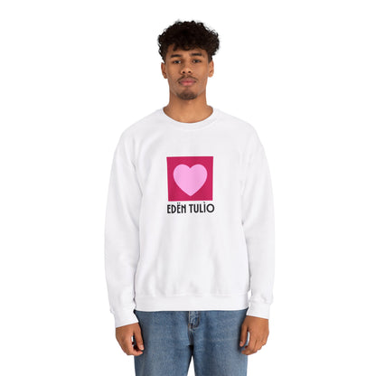 Sweat-shirt Ras du Cou coeur Unisexe en Mélange Épais