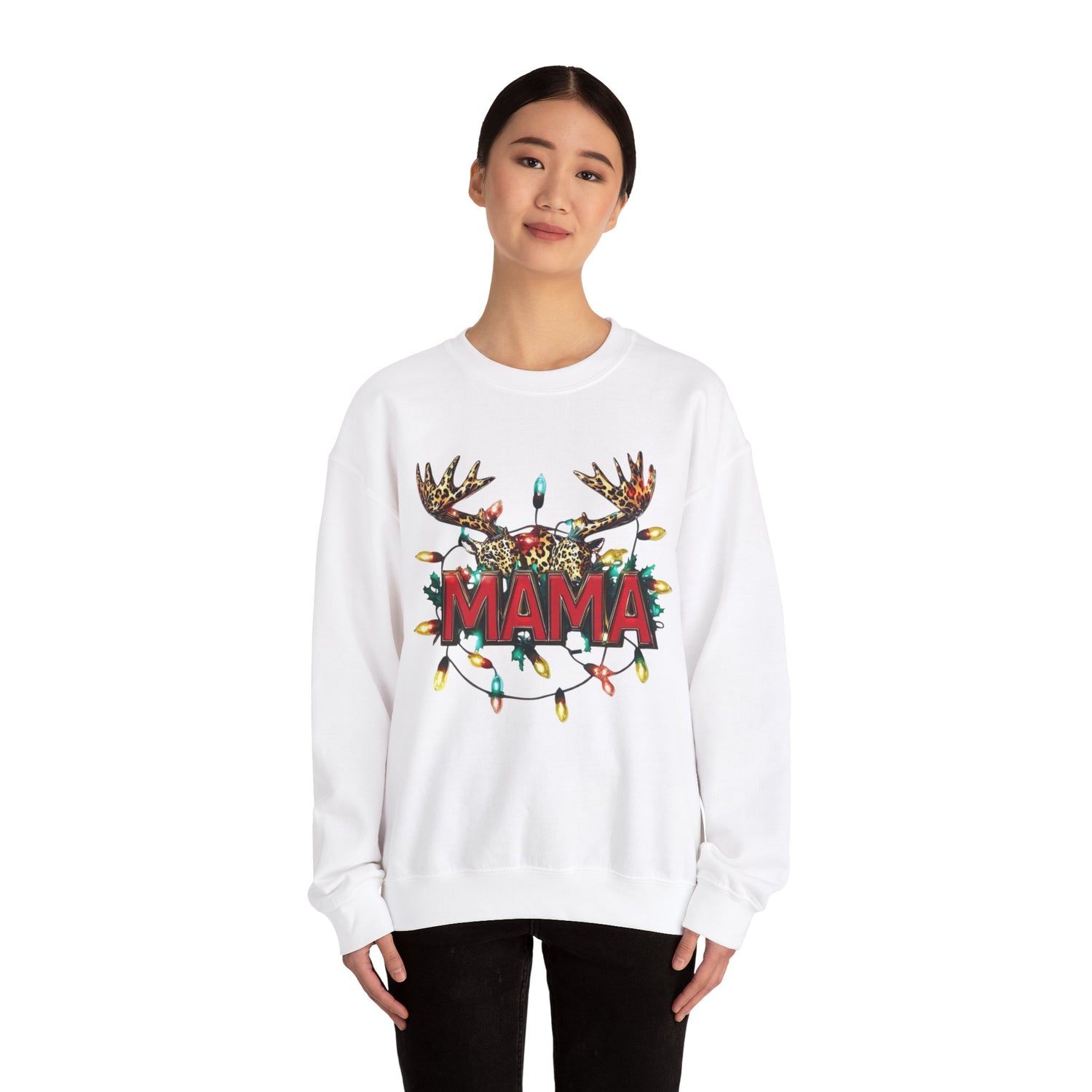 Sweat-shirt de Noël, pull de Noël, pull ras du cou de maman de Noël, sweat-shirt mama de Noël,  sweat-shirt d&