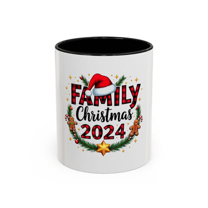 Tasse en Céramique Accentuée famille - 11 oz &amp; 15 oz, Poignée Ergonomique, Sans Plomb &amp; BPA