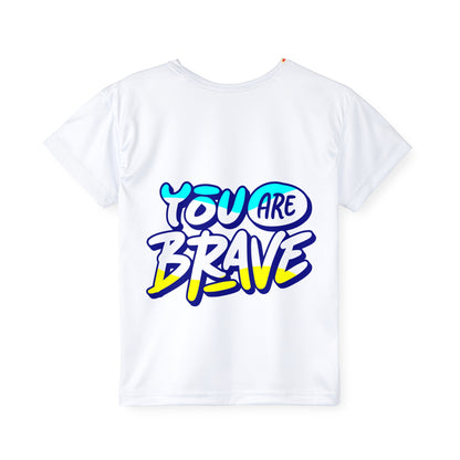 Kids Sports Tee, Fun Playful Graphic T-Shirt for Active Children, Unique Birthday Gift, Positive Affirmation Shirt, Boys Girls Athletic Top