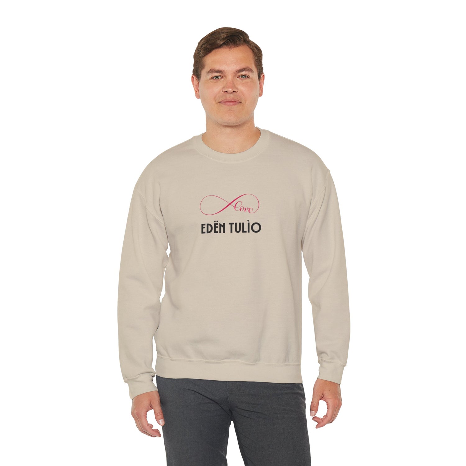 Sweat-shirt à Col rond  infinity Unisexe en Mélange Épais