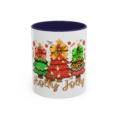 Tasse en Céramique Accentuée - 11 oz &amp; 15 oz, Poignée Ergonomique, Sans Plomb &amp; BPA  Noël
