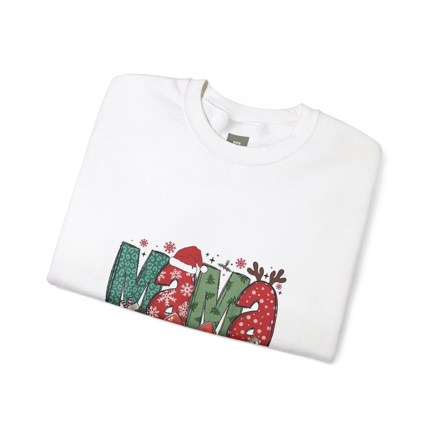 Sweat-shirt à col rond maman en mélange épais 50 % coton et 50 % polyester pour un équilibre parfait entre douceur et durabilité.