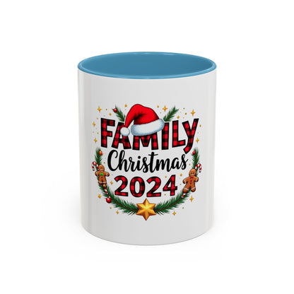 Tasse en Céramique Accentuée famille - 11 oz &amp; 15 oz, Poignée Ergonomique, Sans Plomb &amp; BPA