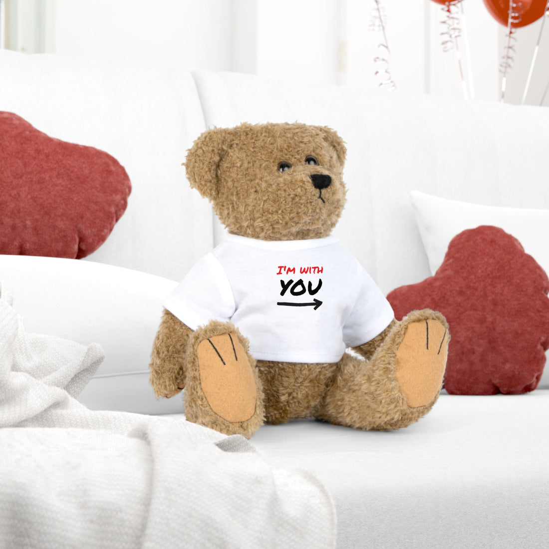 Plush Toy with T-Shirt miss you