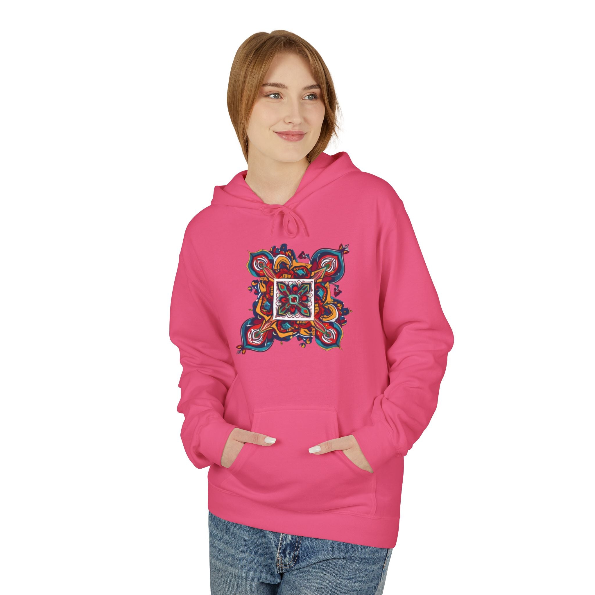 Colorful KABYLE Pattern Hoodie - Cozy Unisex Sweatshirt, Artsy Casual Wear, Perfect Gift for Art Lovers, Everyday Fashion
