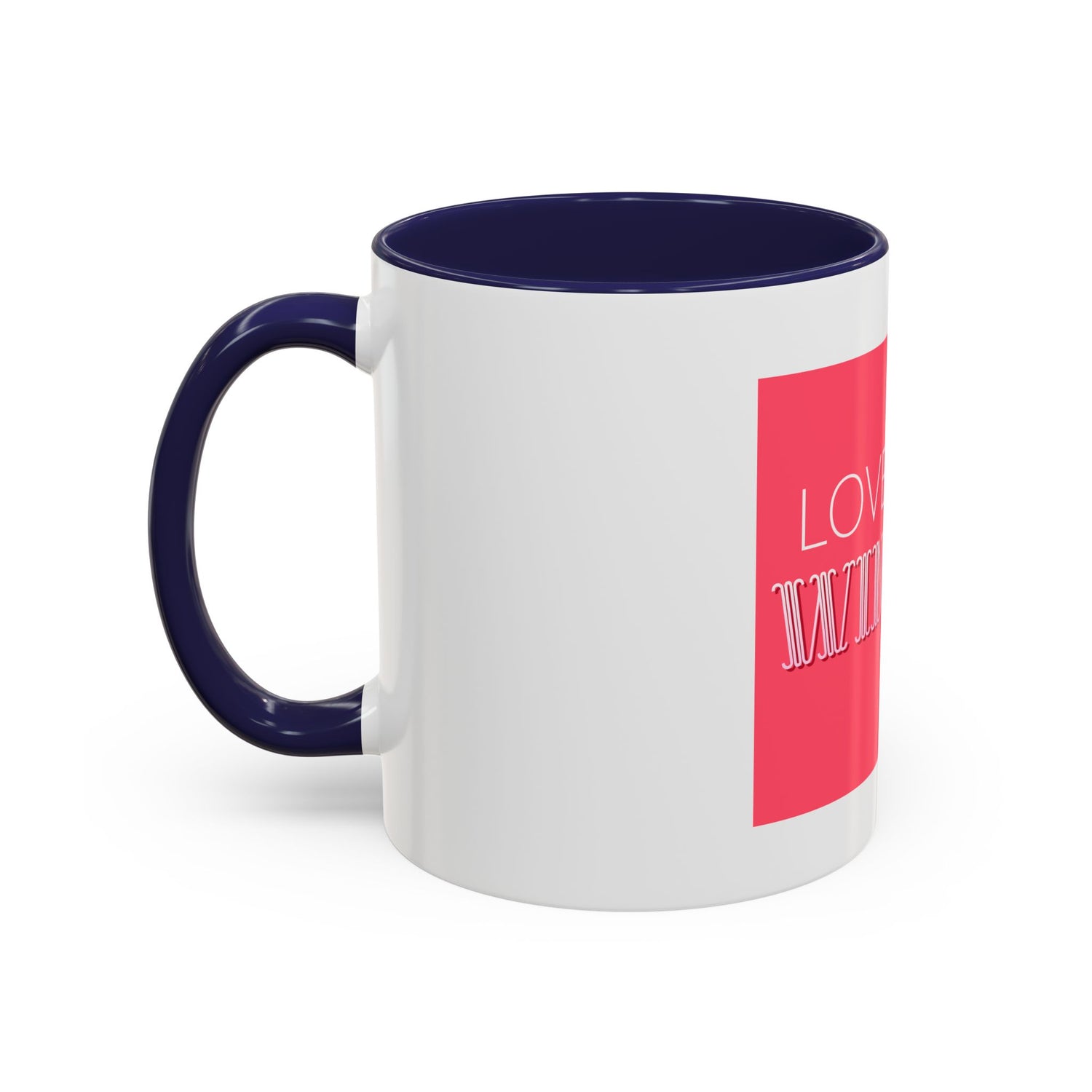 Tasse en Céramique Accentuée love wins- 11 oz &amp;amp; 15 oz, Poignée Ergonomique, Sans Plomb &amp;amp; BPA
