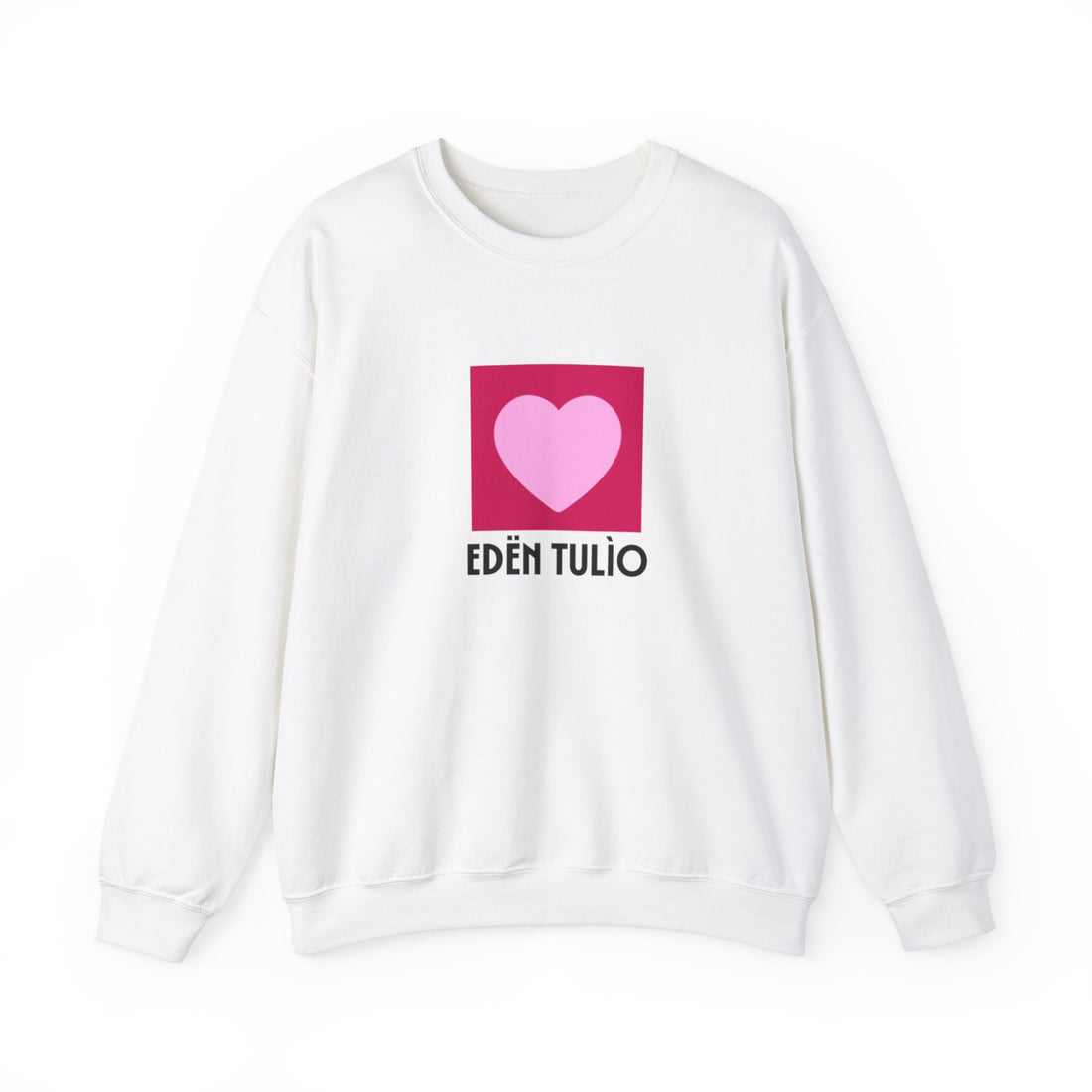 Sweat-shirt Ras du Cou coeur  Eden Tulio Unisexe en Mélange Épais coton et polyester