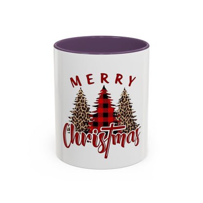 Tasse en Céramique Accentuée  sapin de noel - 11 oz &amp; 15 oz, Poignée Ergonomique, Sans Plomb &amp; BPA