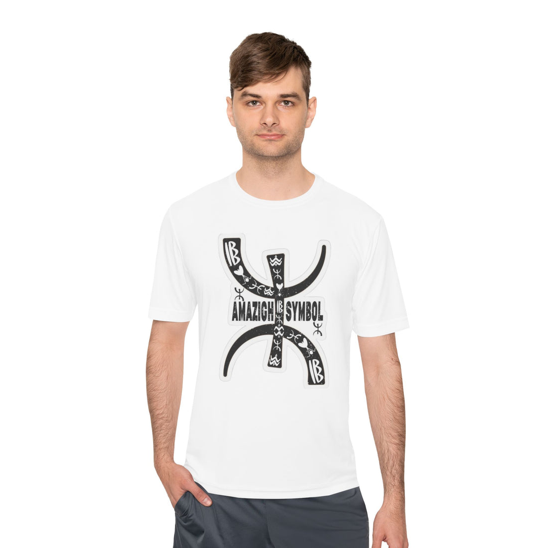 Amazigh Symbol Athletic Tee - Gift for Adventurers