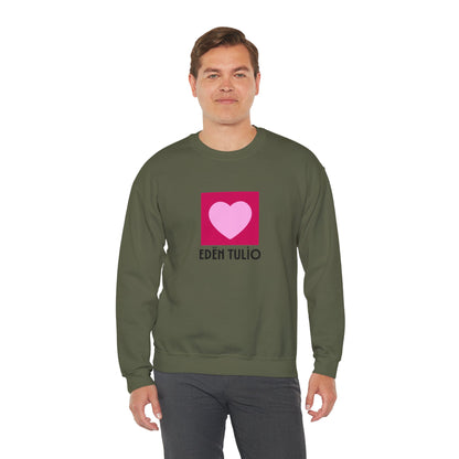 Sweat-shirt Ras du Cou coeur Unisexe en Mélange Épais