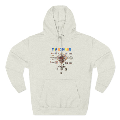 Cozy Artistic Fleece Hoodie, Three-Panel Sweatshirt for Casual Days, Travel and Gifts, Timeshare Theme Apparel