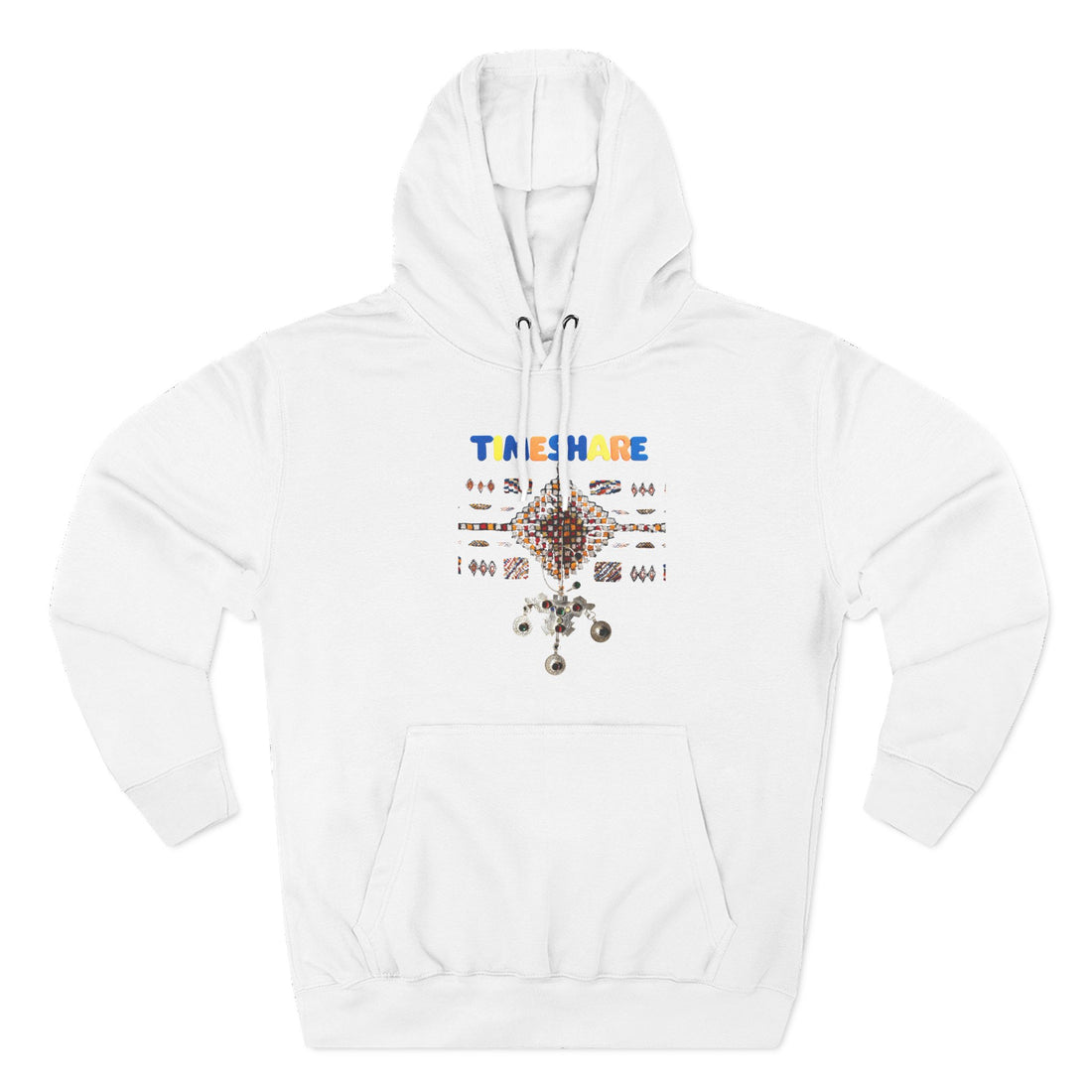Cozy Artistic Fleece Hoodie, Three-Panel Sweatshirt for Casual Days, Travel and Gifts, Timeshare Theme Apparel
