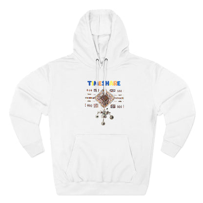 Cozy Artistic Fleece Hoodie, Three-Panel Sweatshirt for Casual Days, Travel and Gifts, Timeshare Theme Apparel