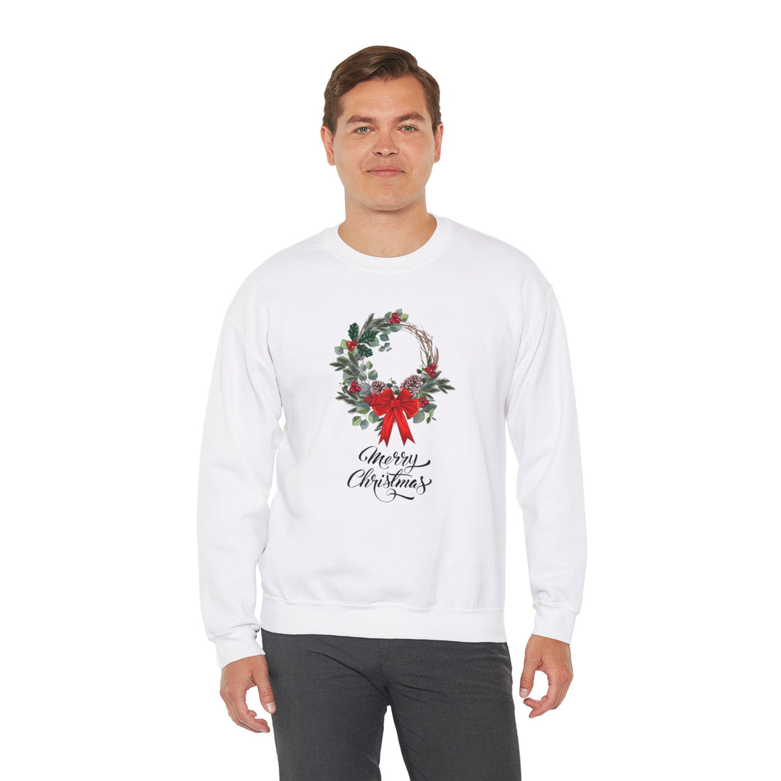 sweat-shirt unisexe à col rond  parfait pour toutes les situations. Fabriqué à partir d’un mélange de coton et de polyester de poids moyen,  combinaison idéale de confort