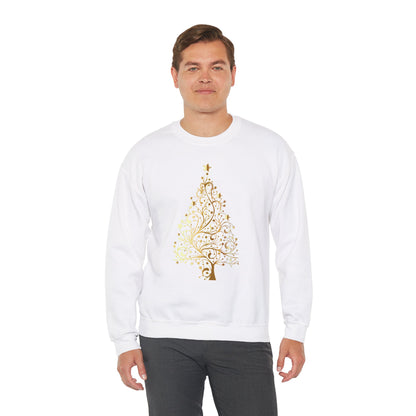 Pull à col rond avec arbres de Noël, chemise de Noël unisex , t-shirt joyeux Noël, pull pour Noël, jolie chemise de Noël