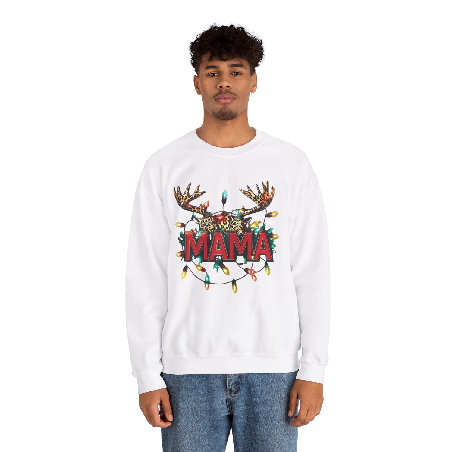 Sweat-shirt de Noël, pull de Noël, pull ras du cou de maman de Noël, sweat-shirt mama de Noël,  sweat-shirt d&