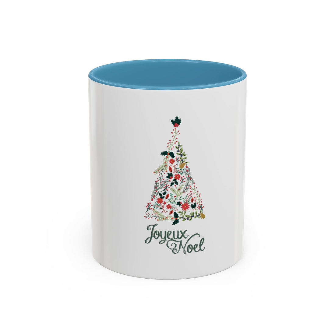 Tasse en Céramique Accentuée sapin joyeux noel - 11 oz &amp; 15 oz, Poignée Ergonomique, Sans Plomb &amp; BPA