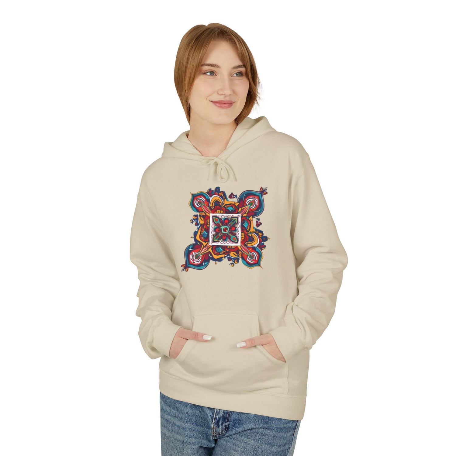 Colorful KABYLE Pattern Hoodie - Cozy Unisex Sweatshirt, Artsy Casual Wear, Perfect Gift for Art Lovers, Everyday Fashion