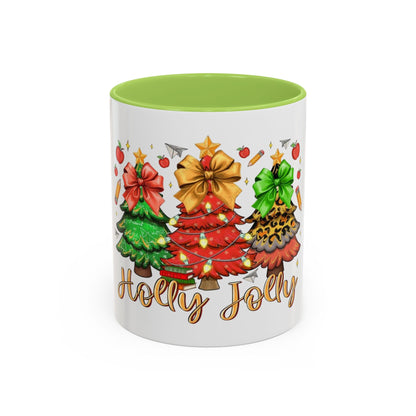 Tasse en Céramique Accentuée - 11 oz &amp; 15 oz, Poignée Ergonomique, Sans Plomb &amp; BPA  Noël