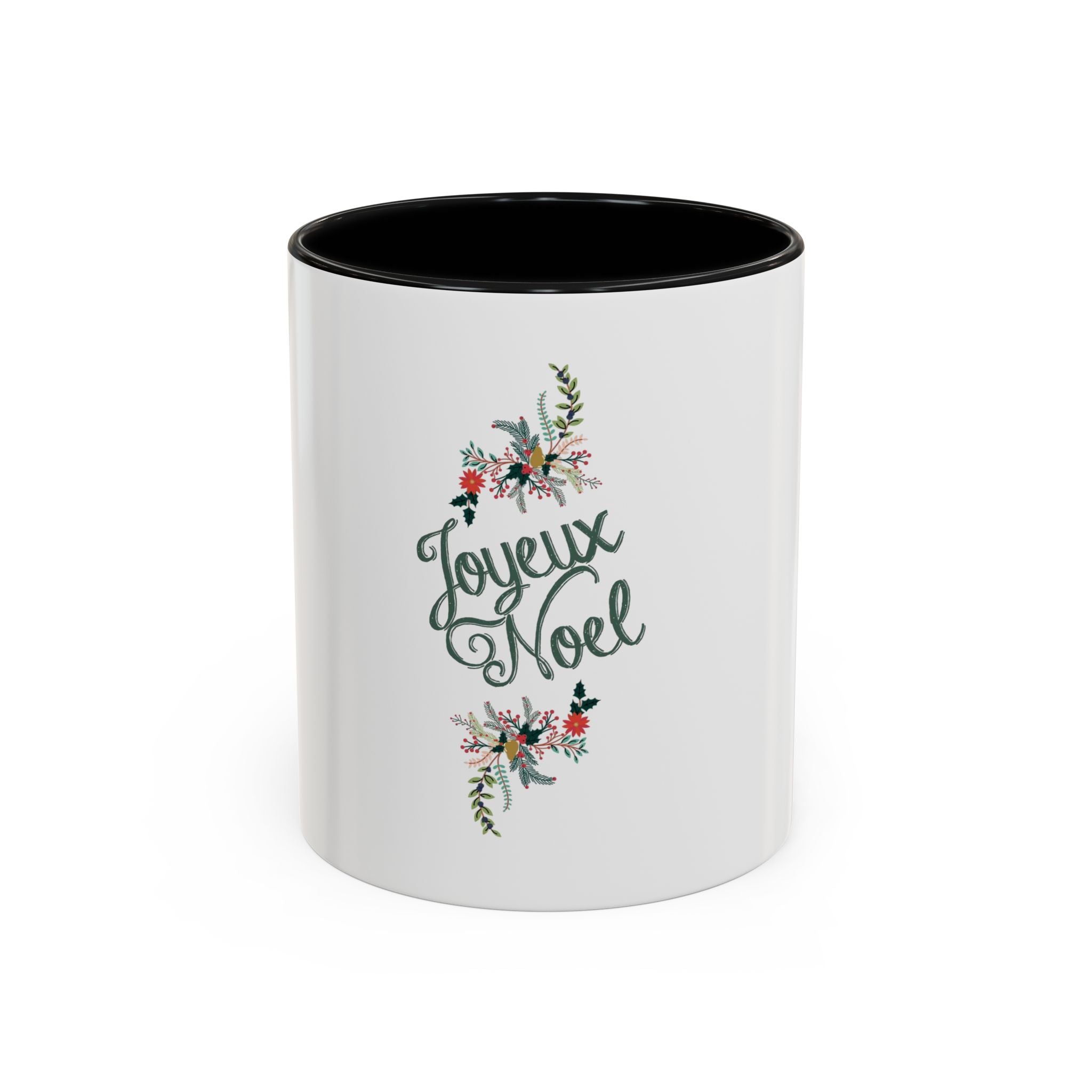 Tasse en Céramique Accentuée joyeux noel  - 11 oz &amp; 15 oz, Poignée Ergonomique, Sans Plomb &amp; BPA