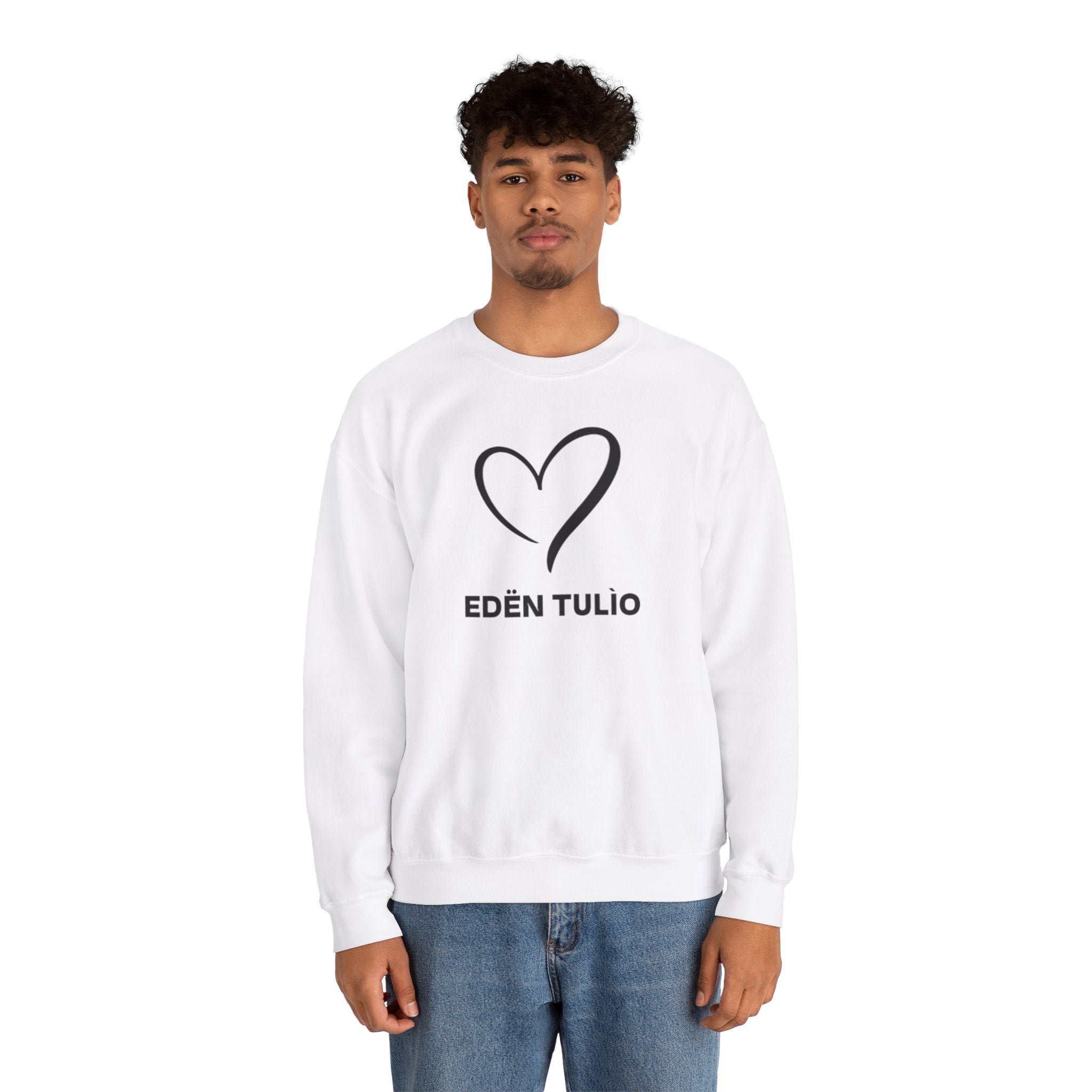 Sweat-shirt Ras du Cou  Eden Tulio Unisexe en Mélange Épais