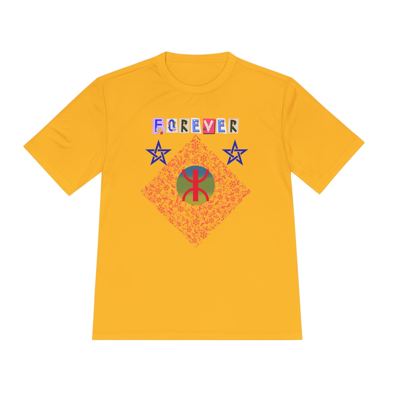 Forever Design Unisex Moisture Wicking Tee, Stylish Activewear, Summer Workout Shirt, Gifts for Fitness Lovers, Casual Comfort Top, Moisture
