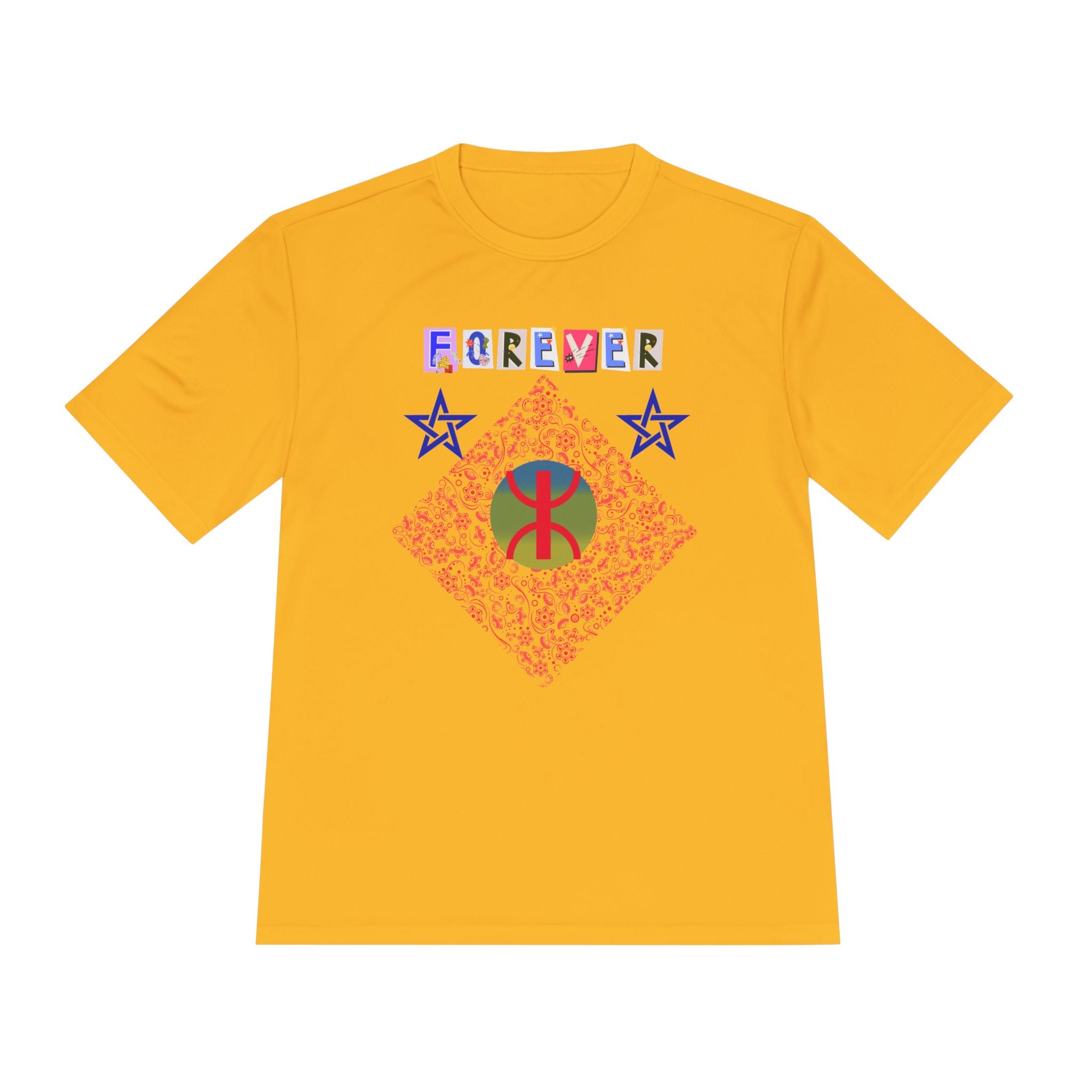Forever Design Unisex Moisture Wicking Tee, Stylish Activewear, Summer Workout Shirt, Gifts for Fitness Lovers, Casual Comfort Top, Moisture