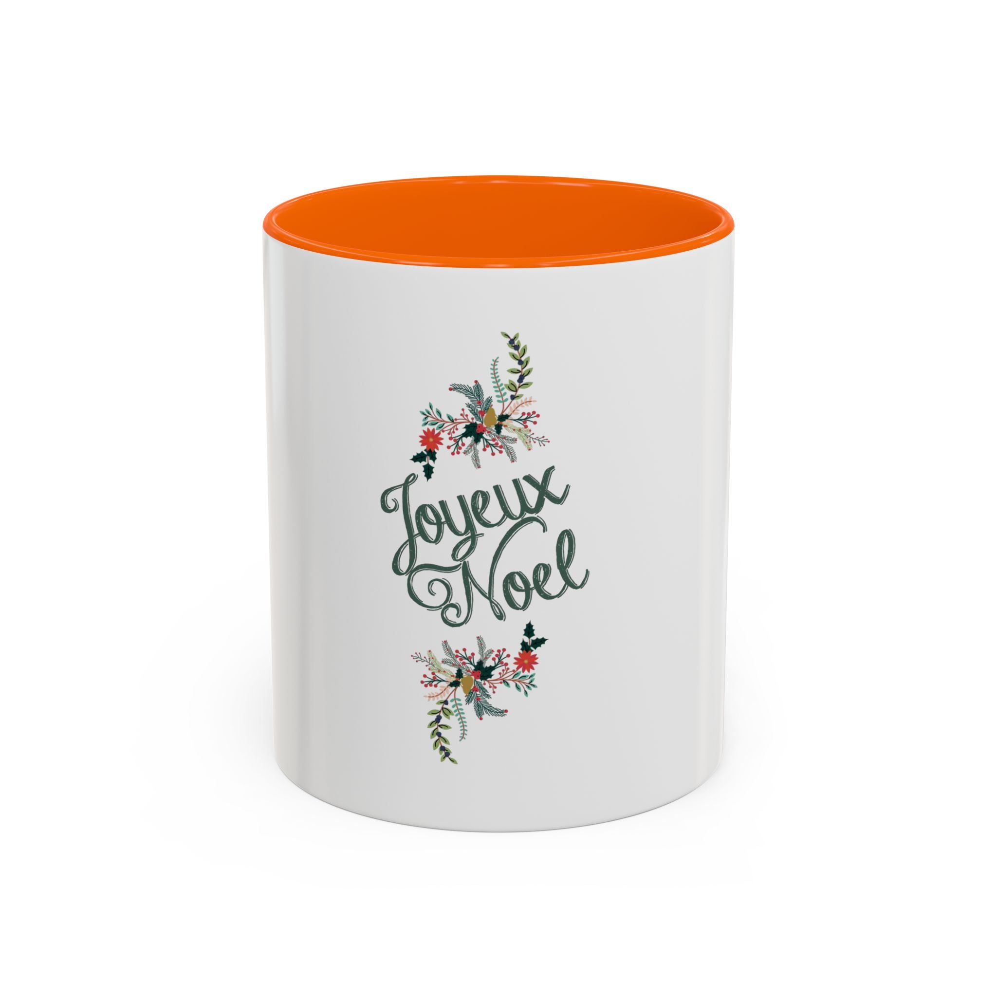 Tasse en Céramique Accentuée joyeux noel  - 11 oz &amp; 15 oz, Poignée Ergonomique, Sans Plomb &amp; BPA