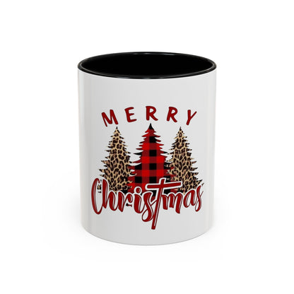 Tasse en Céramique Accentuée  sapin de noel - 11 oz &amp; 15 oz, Poignée Ergonomique, Sans Plomb &amp; BPA