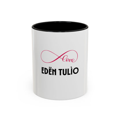 Tasse en Céramique Accentuée INFINI - 11 oz &amp; 15 oz, Poignée Ergonomique, Sans Plomb &amp; BPA