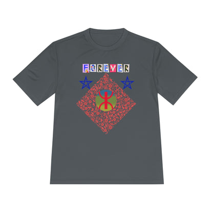 Forever Design Unisex Moisture Wicking Tee, Stylish Activewear, Summer Workout Shirt, Gifts for Fitness Lovers, Casual Comfort Top, Moisture