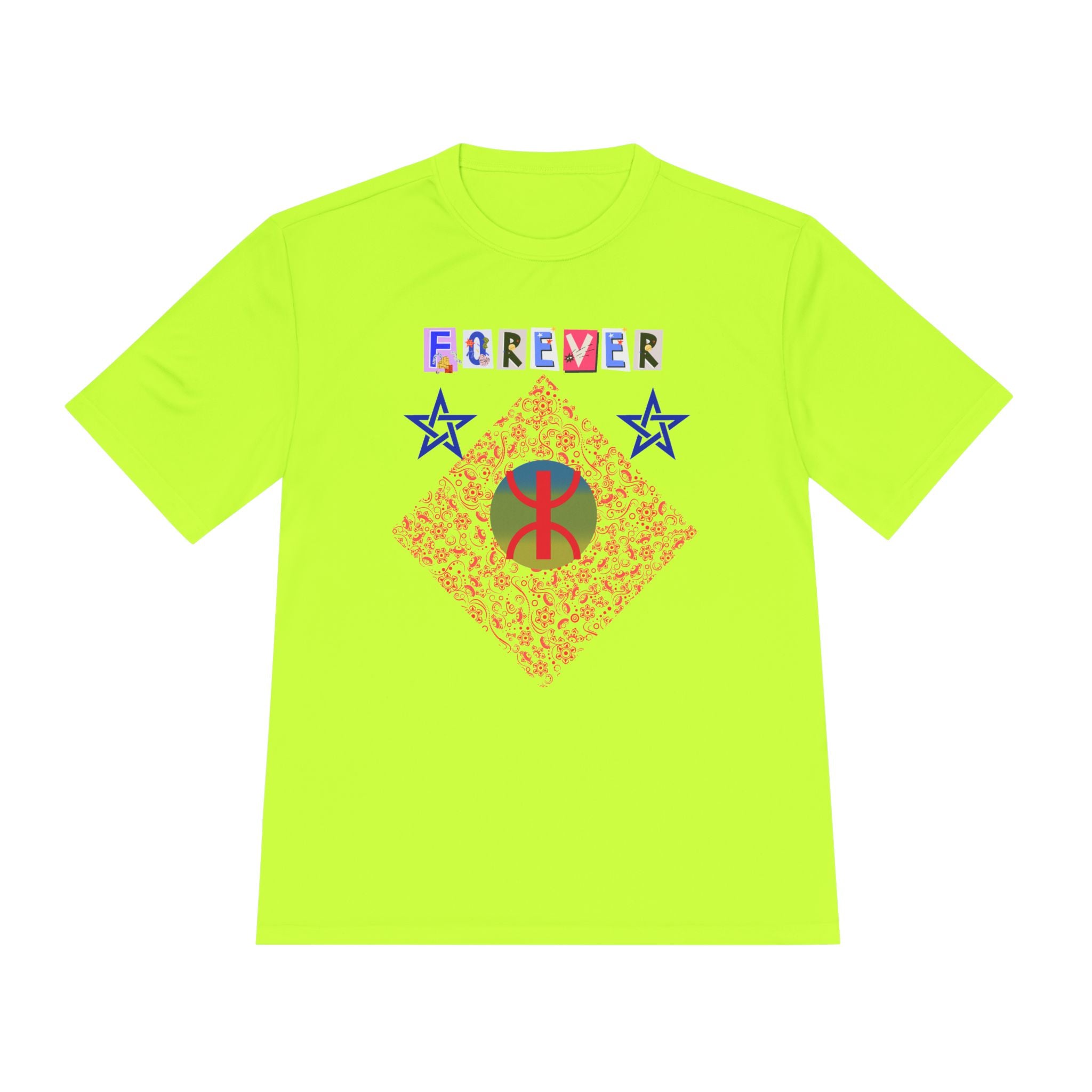 Forever Design Unisex Moisture Wicking Tee, Stylish Activewear, Summer Workout Shirt, Gifts for Fitness Lovers, Casual Comfort Top, Moisture