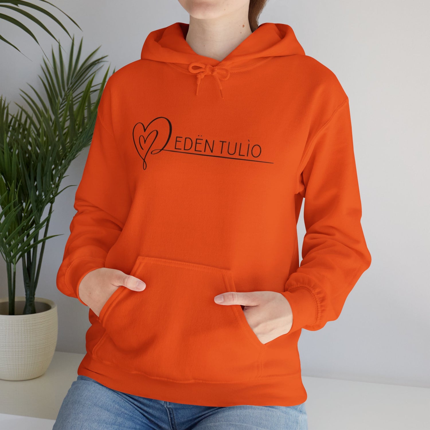 Sweat-shirt à Capuche Unisexe signature Eden Tulio  - Mélange Coton/Polyester, Confort, Style et Personnalisable