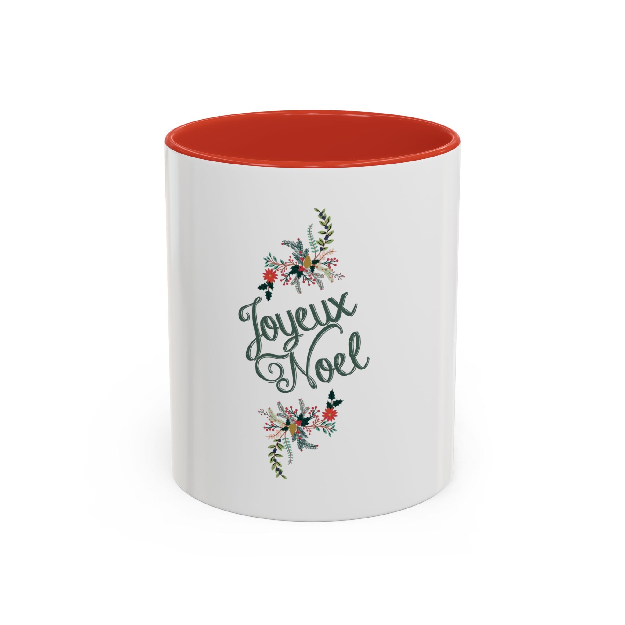Tasse en Céramique Accentuée joyeux noel  - 11 oz &amp; 15 oz, Poignée Ergonomique, Sans Plomb &amp; BPA