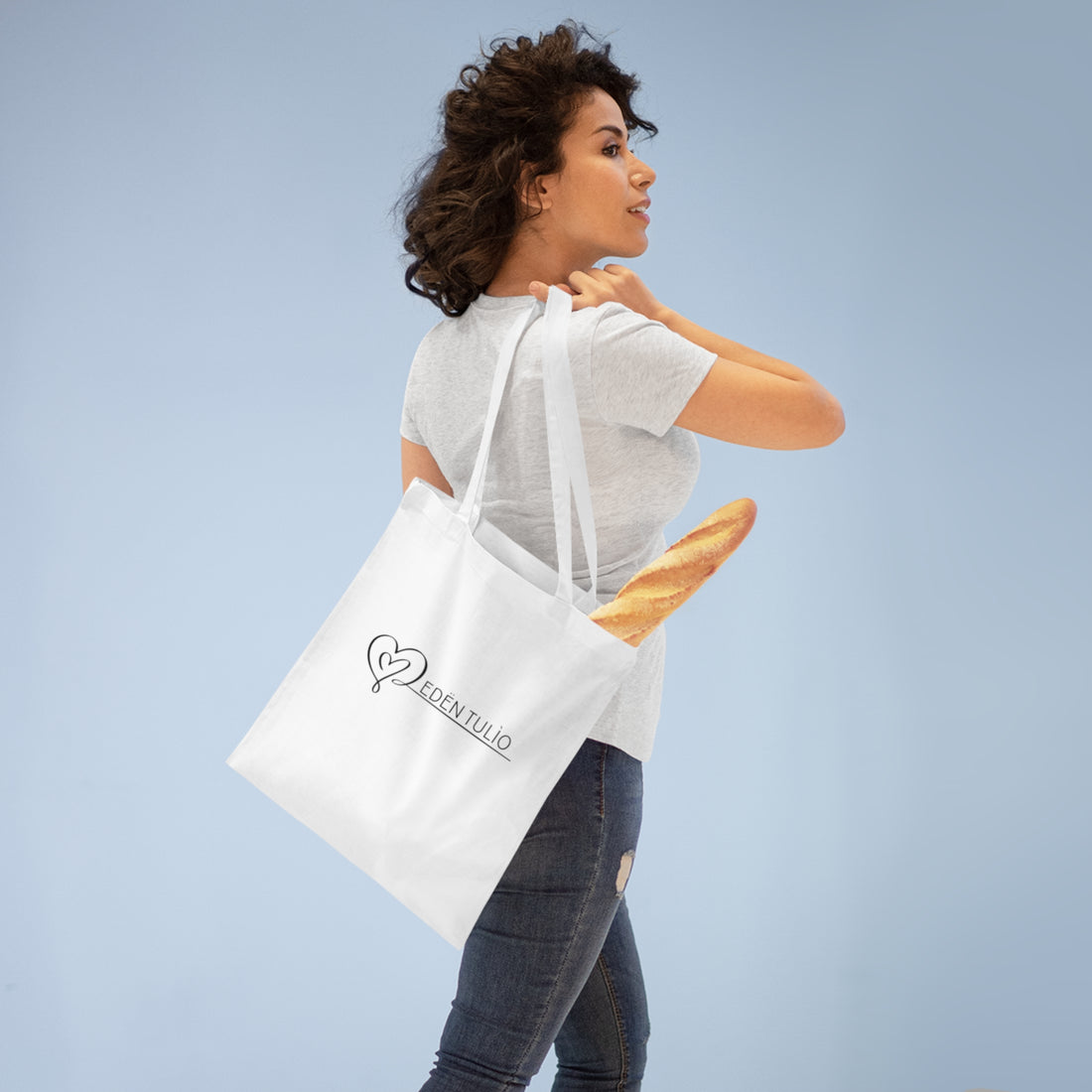 Sacs Fourre-Tout en Coton - Longues Poignées, Coutures Croisées, Plusieurs Couleurs Disponibles