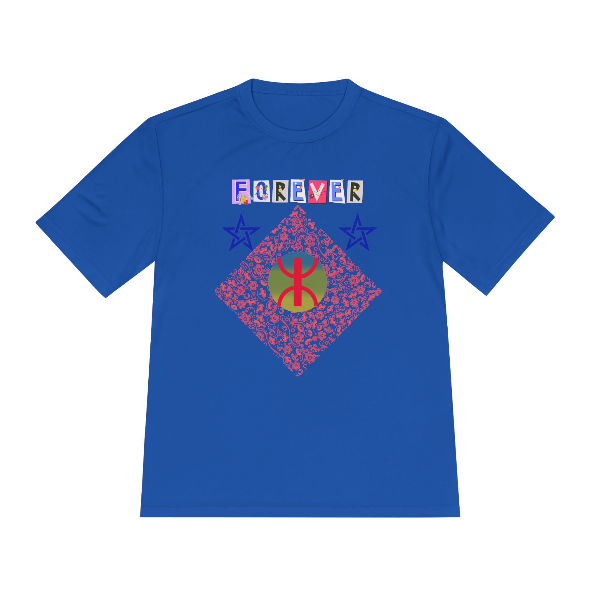 Forever Design Unisex Moisture Wicking Tee, Stylish Activewear, Summer Workout Shirt, Gifts for Fitness Lovers, Casual Comfort Top, Moisture