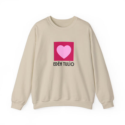 Sweat-shirt Ras du Cou coeur  Eden Tulio Unisexe en Mélange Épais coton et polyester