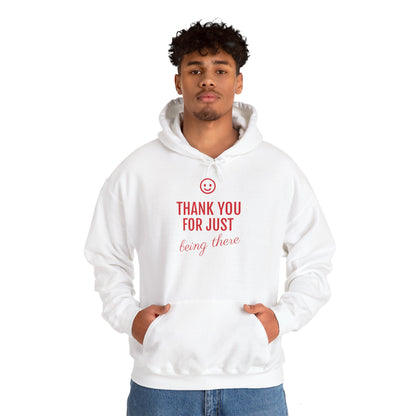 Sweatshirt a capuche unisex épais de coton Fabriqué à partir de coton 100 % cultivé de manière éthique aux États-Unis.&quot;thank you&quot;