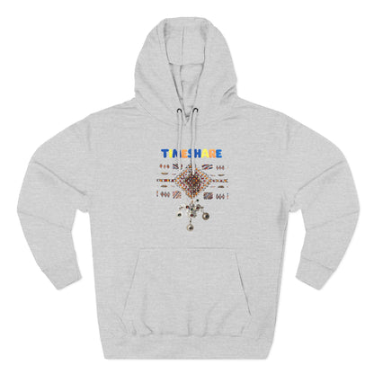 Cozy Artistic Fleece Hoodie, Three-Panel Sweatshirt for Casual Days, Travel and Gifts, Timeshare Theme Apparel