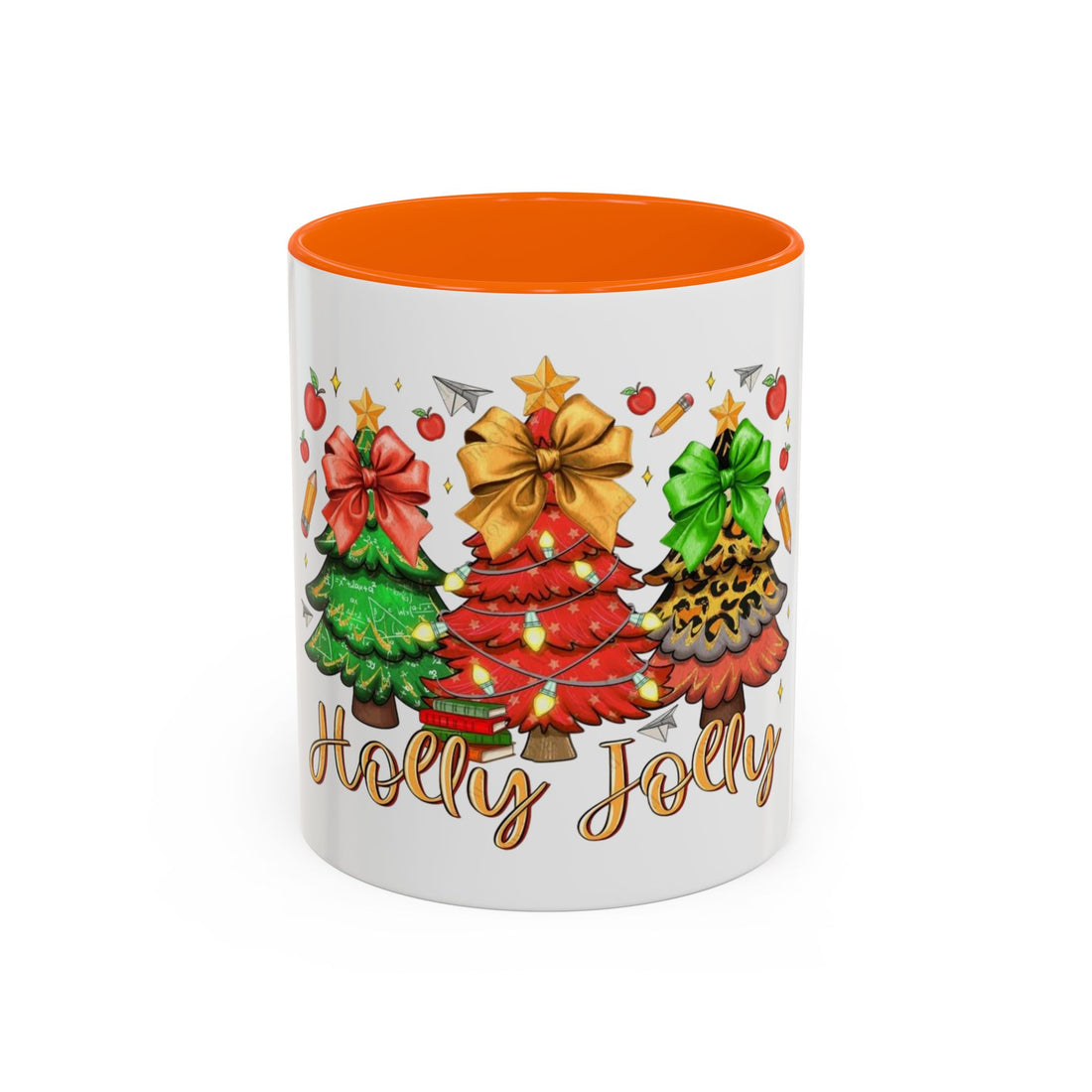 Tasse en Céramique Accentuée - 11 oz &amp; 15 oz, Poignée Ergonomique, Sans Plomb &amp; BPA  Noël