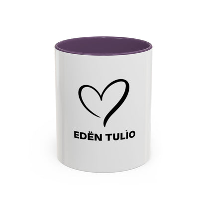 Tasse en Céramique Accentuée EDEN TULIO - 11 oz &amp; 15 oz, Poignée Ergonomique, Sans Plomb &amp; BPA