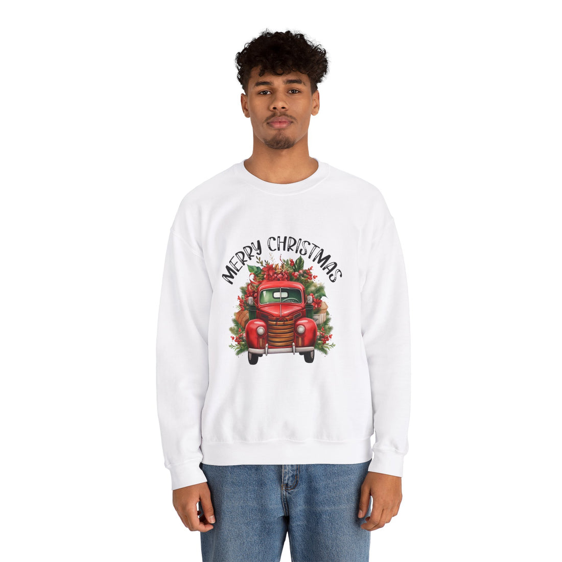 Sweat-shirt de Noël, pull de Noël, pull ras du cou de Noël, sweat-shirt merry christmas de Noël,  sweat-shirt d&