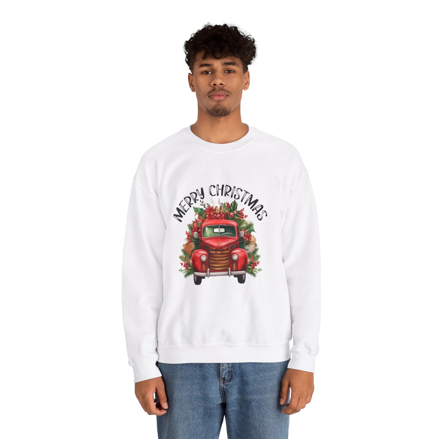 Sweat-shirt de Noël, pull de Noël, pull ras du cou de Noël, sweat-shirt merry christmas de Noël,  sweat-shirt d&