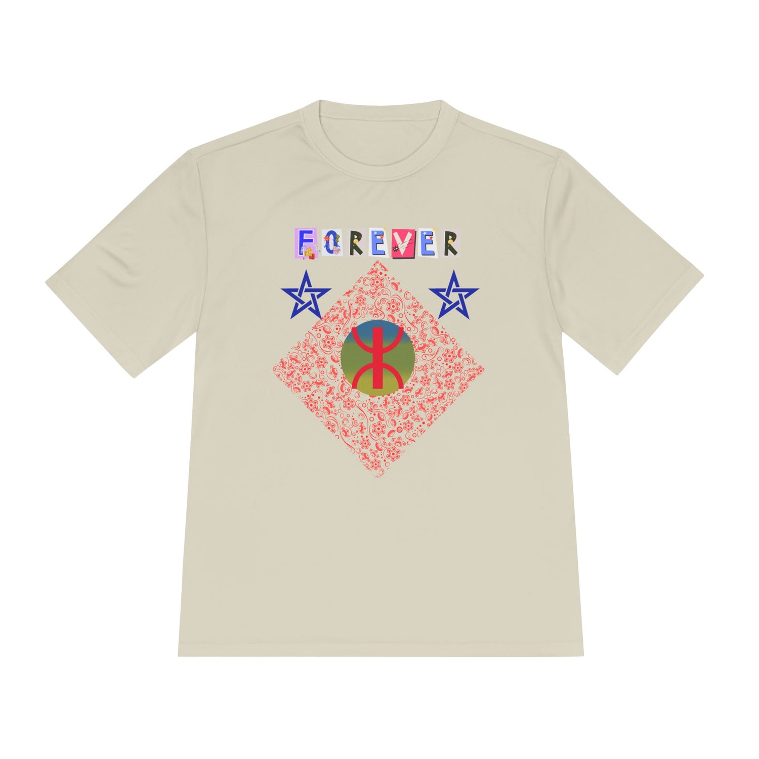 Forever Design Unisex Moisture Wicking Tee, Stylish Activewear, Summer Workout Shirt, Gifts for Fitness Lovers, Casual Comfort Top, Moisture