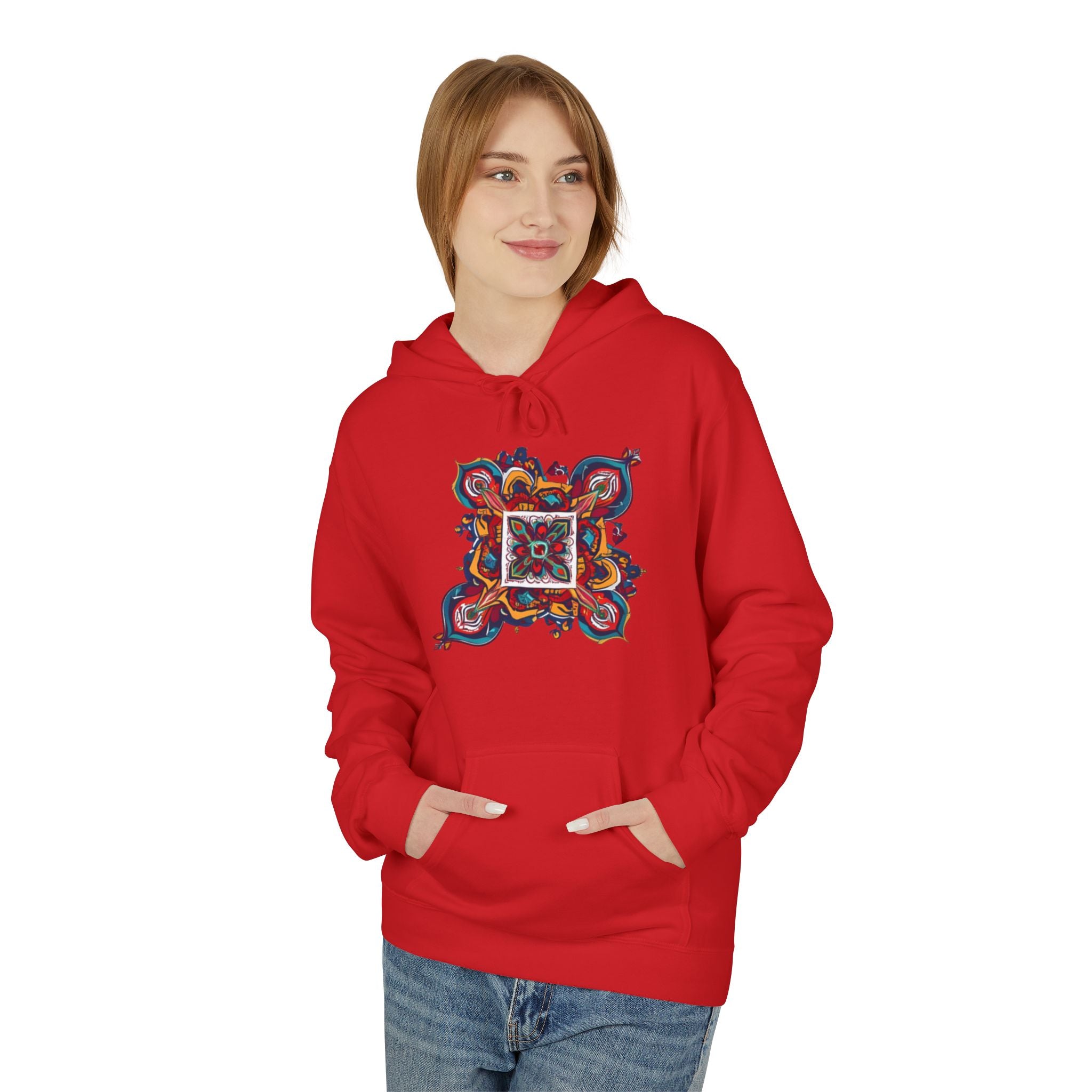 Colorful KABYLE Pattern Hoodie - Cozy Unisex Sweatshirt, Artsy Casual Wear, Perfect Gift for Art Lovers, Everyday Fashion