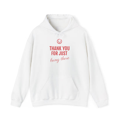 Sweatshirt a capuche unisex épais de coton Fabriqué à partir de coton 100 % cultivé de manière éthique aux États-Unis.&quot;thank you&quot;